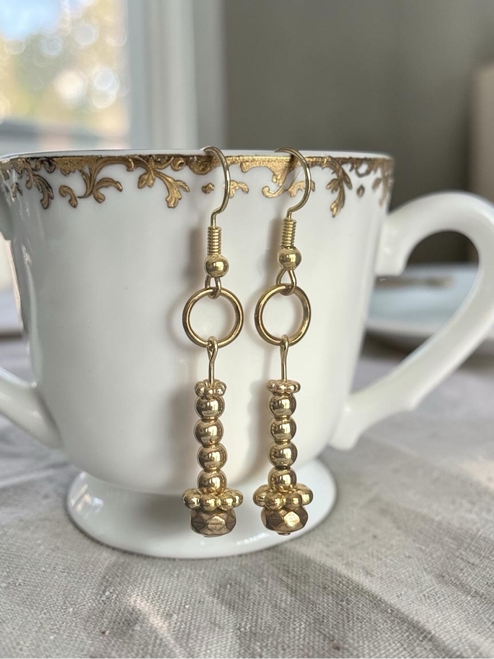5 For $25💫Alternative Gold Beaded Ball Dangles